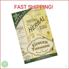 Mate Factor Functional Herbal Blends - Ginger Turmeric with Black Pepper 20 Bag(