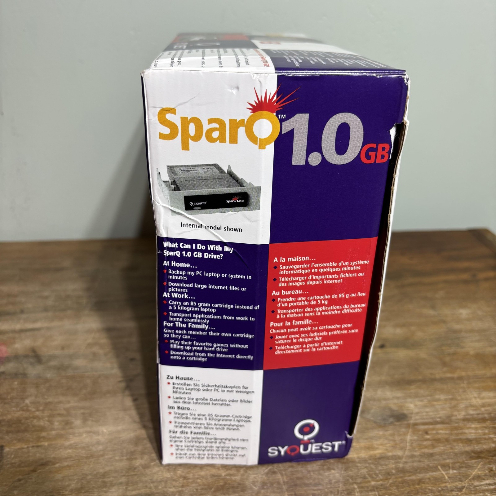 NEW SyQuest SparQ 1.0GB EIDE Internal Removable Drive Kit Complete Box