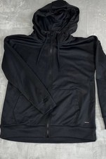 MONDETTA BLACK PEFORMANCE FULL ZIP HOODIE Women s Size Medium