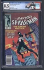 AMAZING SPIDER-MAN #252 NEWSSTAND VARIANT 1st Black Costume Marvel 1984 CGC 8.5