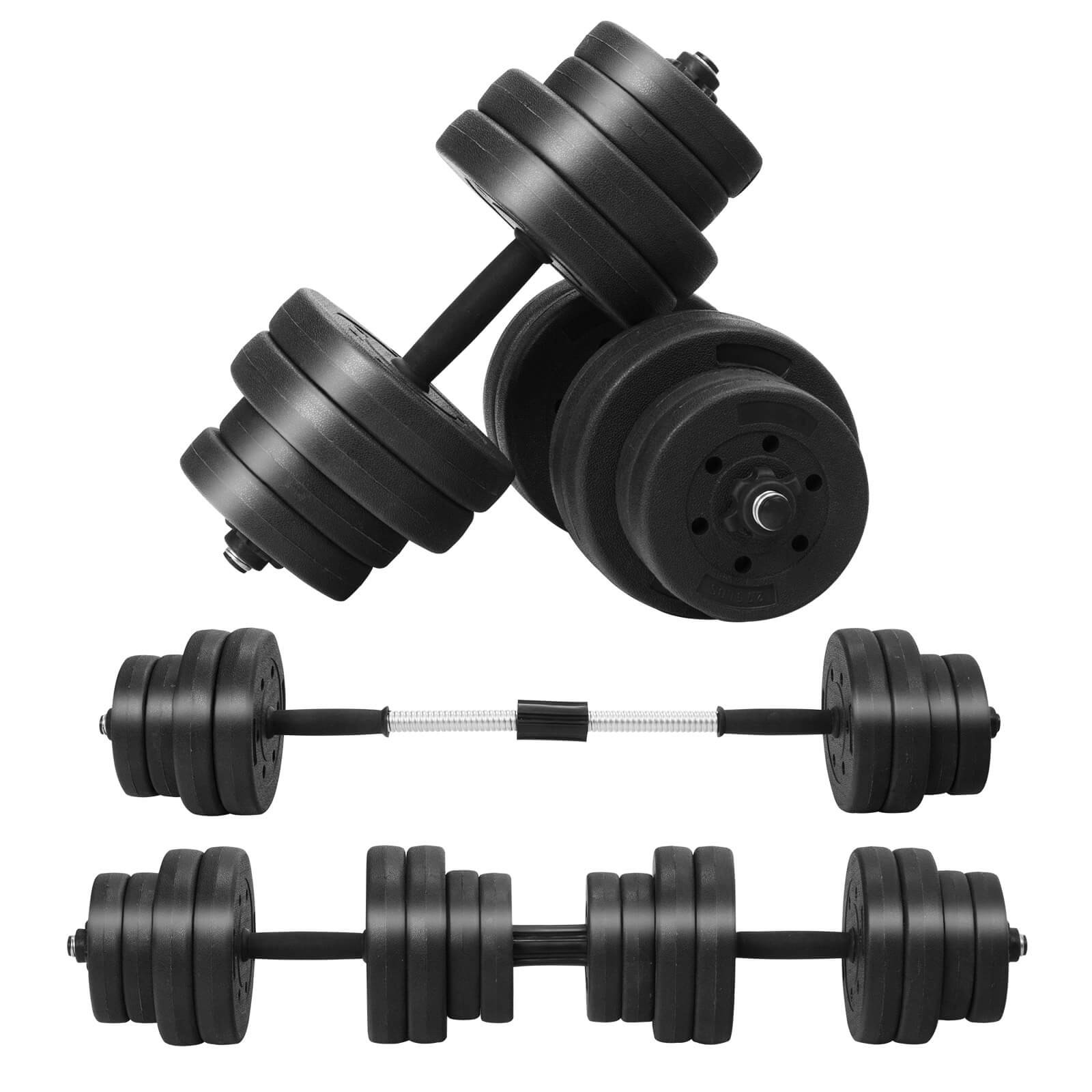 Adjustable Dumbbells, 66 LBS Free Weights w/Connectors for Home Gym Fitness