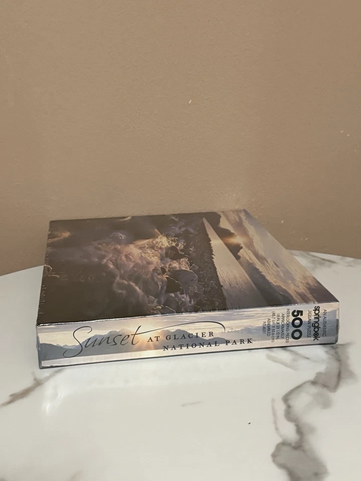 Springbok Jigsaw Puzzle Sunset at Glacier National Park NEW Factory Sealed - Image 4 of 4