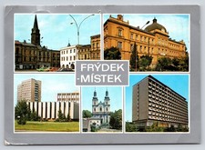 FRÝDEK MÍSTEK Czechoslovakia 1980 Postcard Collage Architecture Posted to
