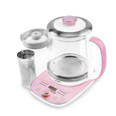 AROMA  Professional 1.5L / 6-Cup Glass Digital Electric Tea Maker, Automatic ...