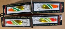4 of Dream Weaver Fishing Lures Trolling Spoons Vintage? NIP