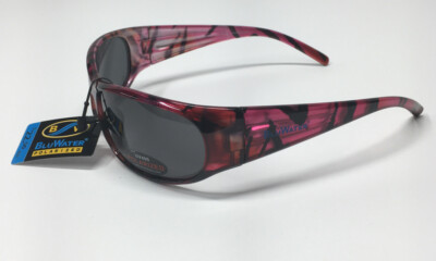 BluWater Polarized Bahama Mama Sunglasses Pink Frames Smoke Lens Global Vision