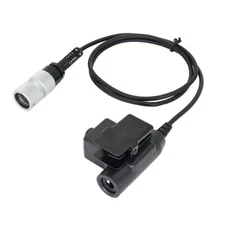 6 Pin U94 PTT Cable Walkie Talkie Headset Adapter for PRC-152 Two Way Radio