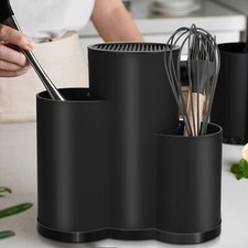 Knife Holder Stand Multi-Function Plastic Knife Spoon Box Kitchen Organizer Rack