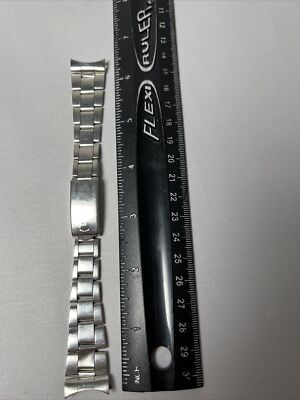 Rolex Date Air King Mens Oyster Bracelet 7835 19mm Steel Band 