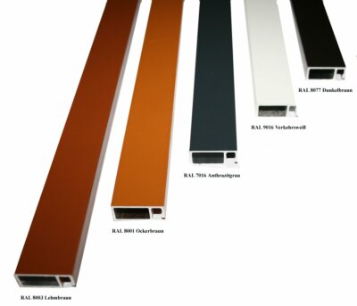 Spannrahmenprofil ohne Bürstendichtung 1,18 m  Länge Aluminium
