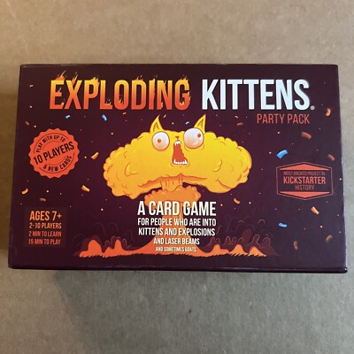 New in Box Exploding Kittens Party Pack with Noises | Games for Adults & Kids