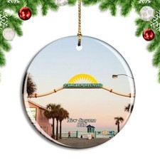 USA America New Smyrna Beach Christmas ornament city travel souvenir