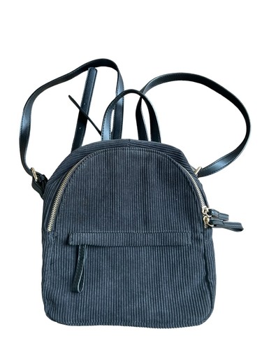 Urban Expression Black Corduroy Backpack Bag Certified Vegan 10”x10”x5” NWOT - Picture 3 of 13