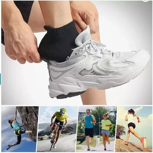 SAOLA Calze Uomo Trainer Suola Nera Caviglia Disegni Adulti Sport 6 11