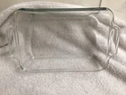 Anchor Hocking Vintage Clear Glass Casserole Baking Pan-6" x 9"-One Quart USA