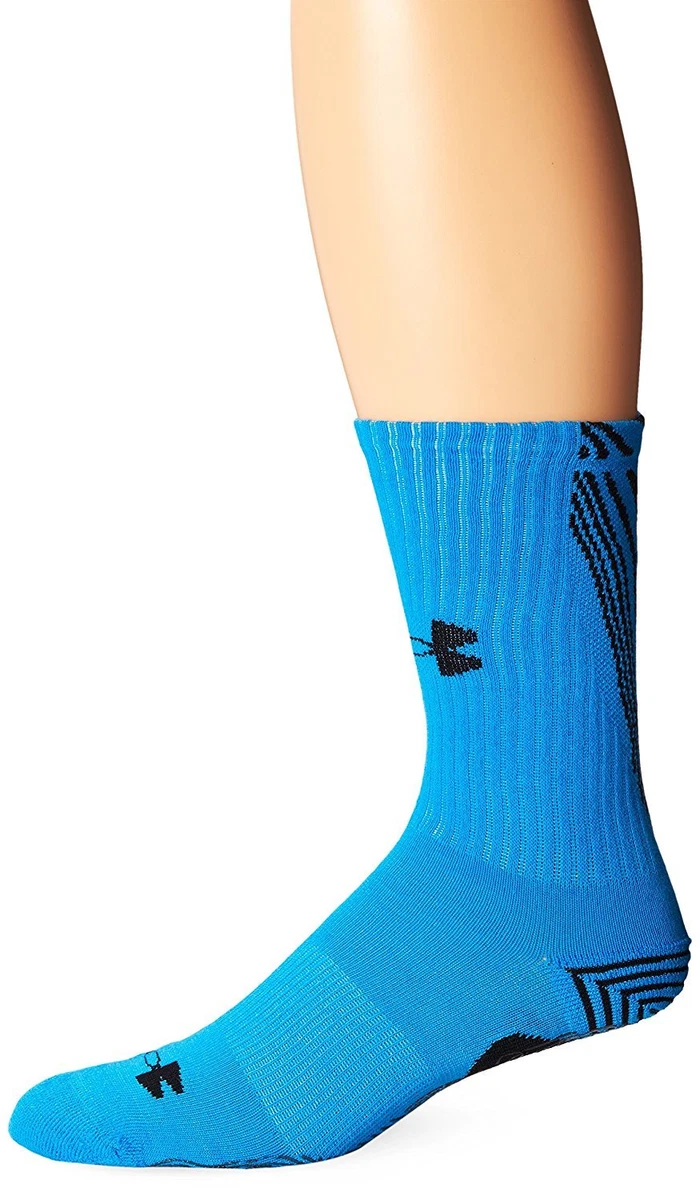 Under Armour All Sport Slide Crew Socks Electric Blue Men SIZE