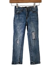 Cotton On Jean Blue Distressed Slim Leg Adjustable Waist Boys Size 4