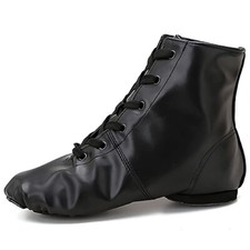 Jazzschuh Ballettschuhe Gymnastikschuhe Leder Jazz Tanzschuhe Schnürschuhe
