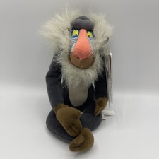 Disney Store Lion King Rafiki Bean Bag 8" Plush Stuffed Toy Vintage 90s w Tags