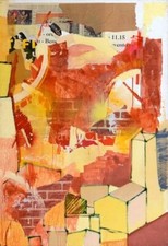 Francesco pogliaghi tecnica mista e collage su tela