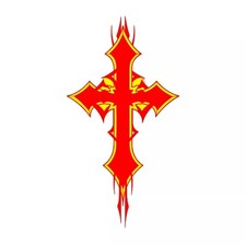 Gothic Cross Sticker Decal