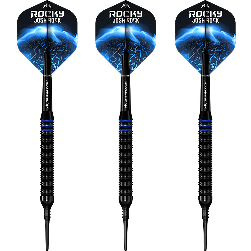Набор мягких дротиков Mission Darts Josh Rock Rocky Brass Black - Blue с мягкими наконечниками для дартс 4990₽
