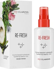 2 Pack Clarins Re-Fresh Hydrating Beauty Mist 3.4oz Each | New Sealed Box