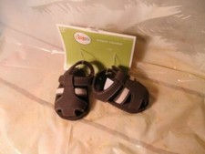 NEW by CIRCO, NEWBORN 0-6 WEEKS BROWN INFANT SANDAL SHOES FREE USA SHIPPING.