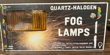 Nib Vintage 1982 Quartz Halogen Auxiliary Lightning Fog Lamps Auto Mate