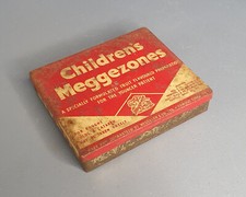 Vintage Children's Meggezones pastille tin - old retro collectable(T36)