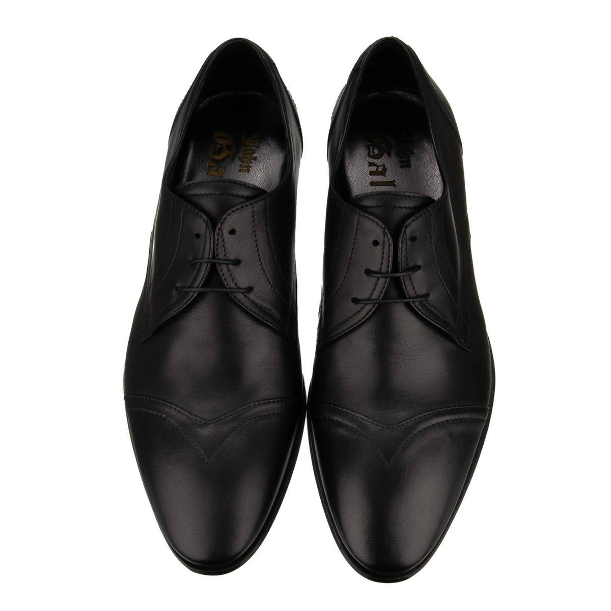 JOHN GALLIANO Newspaper Box Formal Leather Derby Shoes Black 39 US