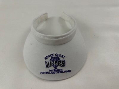 Space Coast Vipers Football White Adjustable Outdoors Visor Cap Hat One Size