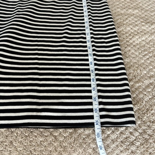 NWT Ralph Lauren Women's Black & White Striped Long Sleeve Dress S/P MSRP 135 - Picture 8 of 14