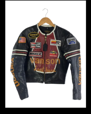 VANSON One Star Riders JKT 36 Vintage Bike wear difficult to 