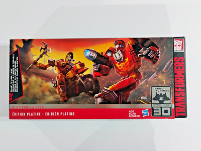 Transformers Platinum Edition Planet of Junk Clash HOT ROD WRECK-GAR Junkion