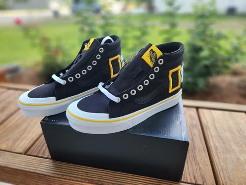 VANS SK8-HI NATIONAL GEOGRAPHIC LIMITED EDITION NIB!! MEN'S 4.5/WOMEMS 6