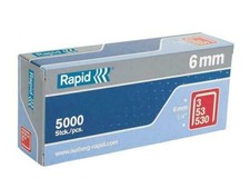 RAPID 53/6B 6Mm Galvanised Staples Box 5000 RPD536B5000 0.0020 per staple