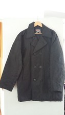Men's Nylon COBLES Navy Pea Coat Style Jacket LARGE naval