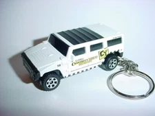 HOT 3D WHITE HUMMER H2 CUSTOM KEYCHAIN keyring key work truck construction