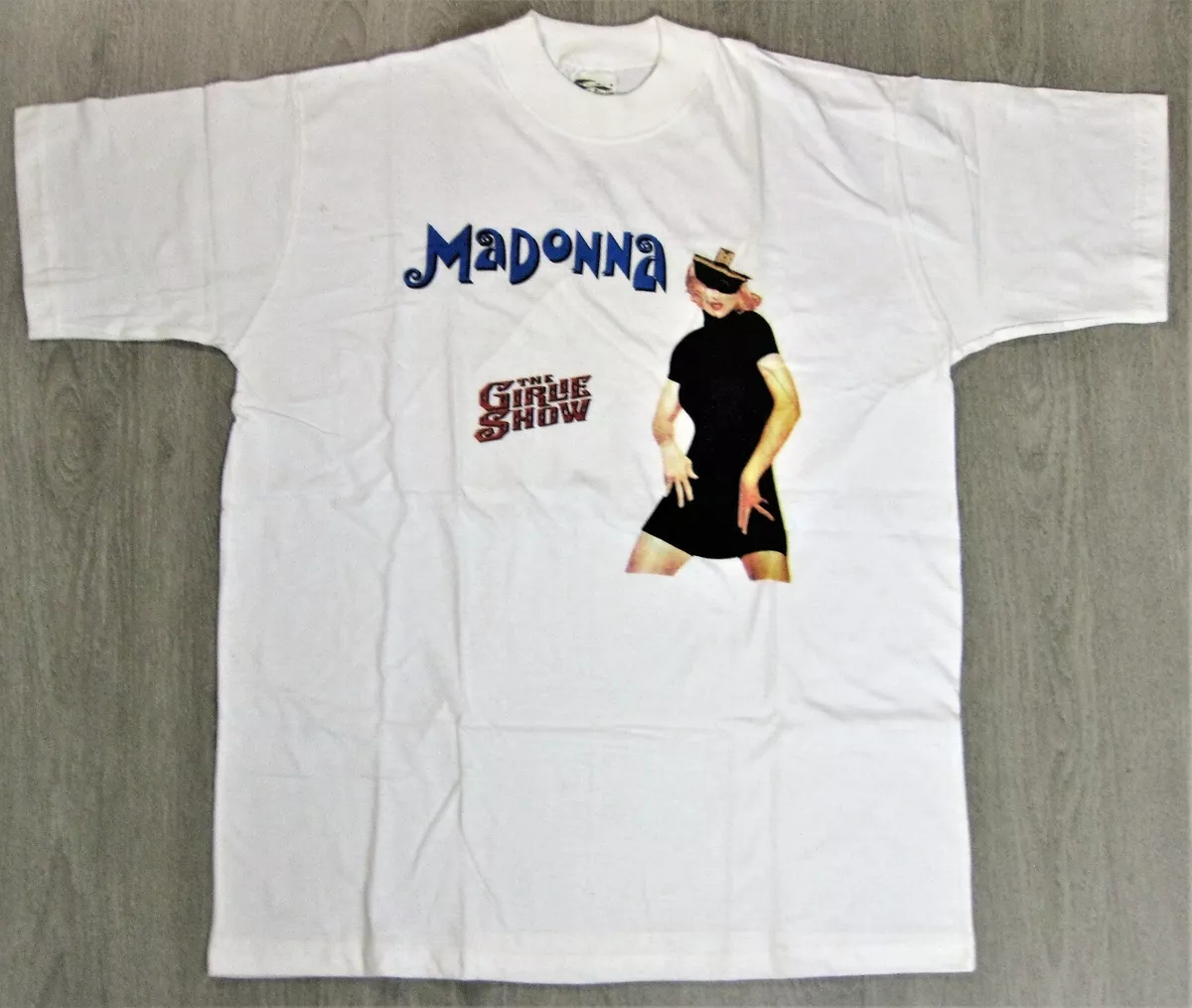MADONNA PROMO T-SHIRT WARNER BROS BRAZIL THE GIRLIE SHOW TOUR 1993 RARE VINTAGE