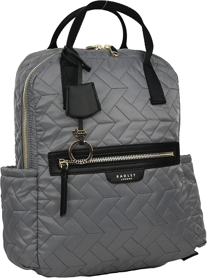 Radley Finsbury Park Quilted Backpack Grey 'Large' NEW