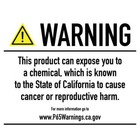 White 1963 Corvette Hood Alignment Wedges set of four with black text warning buyers about potential cancer risks.