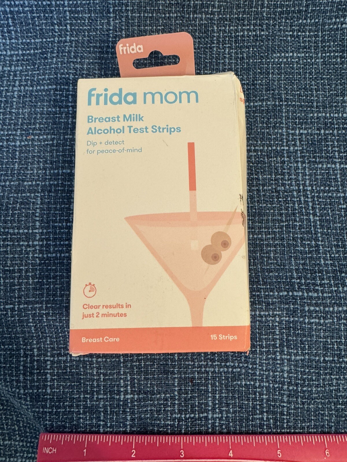 Frida Mom Breast Milk Alcohol Test Strips Exp 6/30/2024 15 Strips 2 Min Results