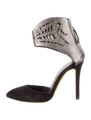 IRO SUEDE Leather Ankle STUDDED Sandals HEELS Shoes Sz 36