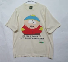 Vtg 1997 South Park Cartman Tree Huggin Hippie Crap Comedy Central T Shirt L XL