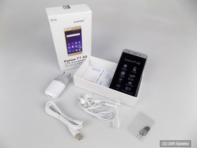 Mobistel Cynus F7 IPS Smartphone Dual-Sim 5MP Kamera Quad-Core, SILBER, NEU