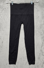 Spanx Leggings Womens Medium Black Stretch Look at Me Now Seamless Shapewear