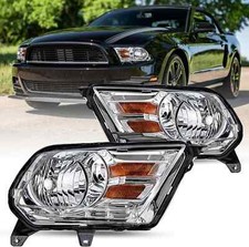 For 2010-2014 Ford Mustang Chrome Housing Headlight Amber Corner Lamp Leftright For 2010-2014 Ford Mustang Chrome Housing Headlight Amber Corner Lamp Leftright