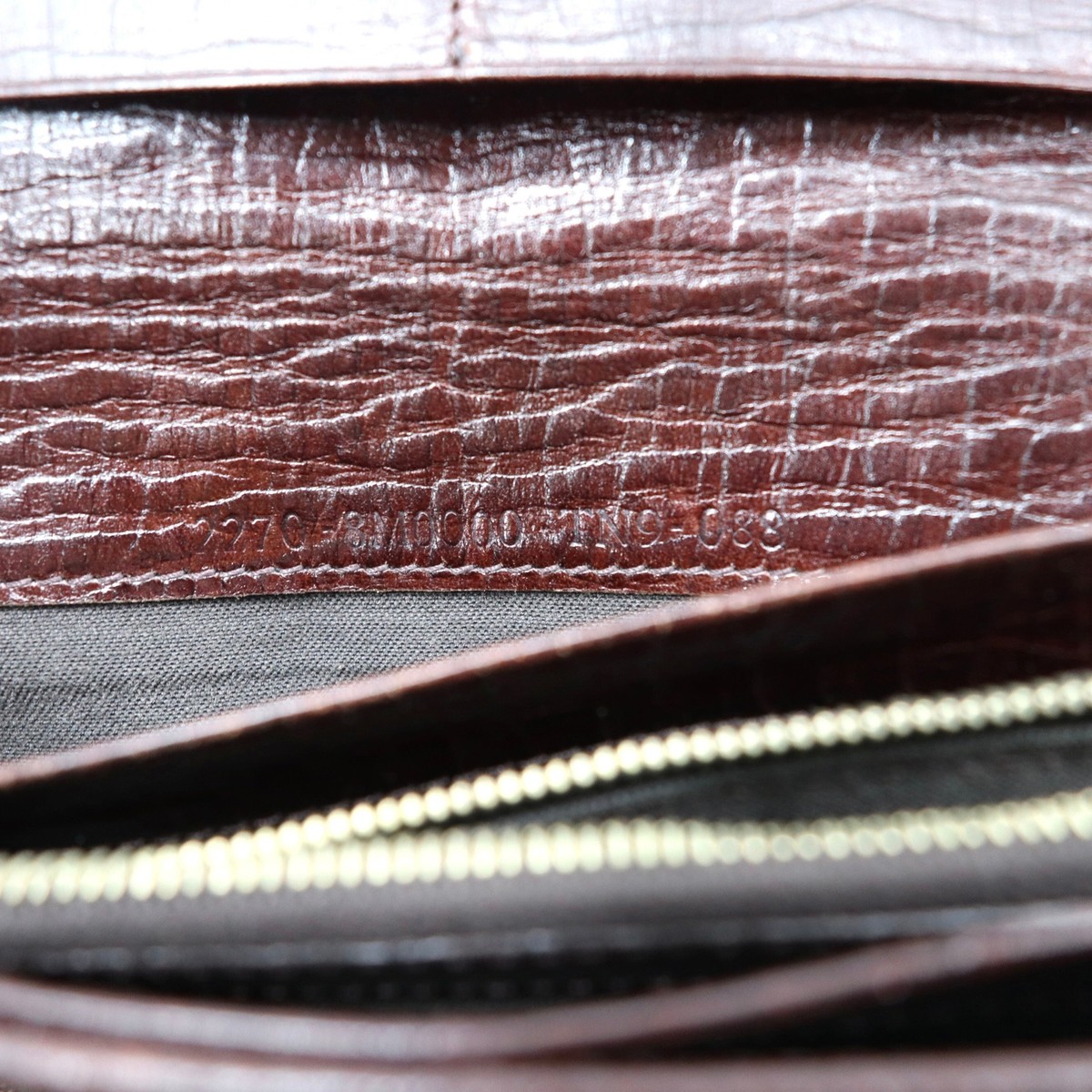 FENDI LONG WALLET Brown Canvas Leather Zucchino Vintage 2270 FENDI LONG WALLET Brown Canvas Leather Zucchino Vintage 2270