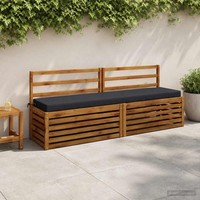 Bankkissen Soest 100 % Polyester Dunkelblau 200 X 40 X 8 Cm